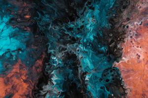 abstract-blue-peach-ripples
