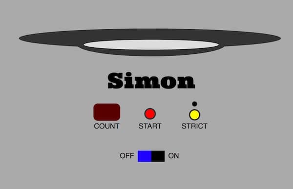 Firefox running Simon game