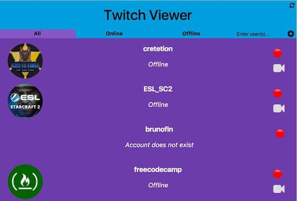Twitch Viewer App